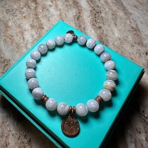 Elegant Beaded Bracelet with Elephant Charm